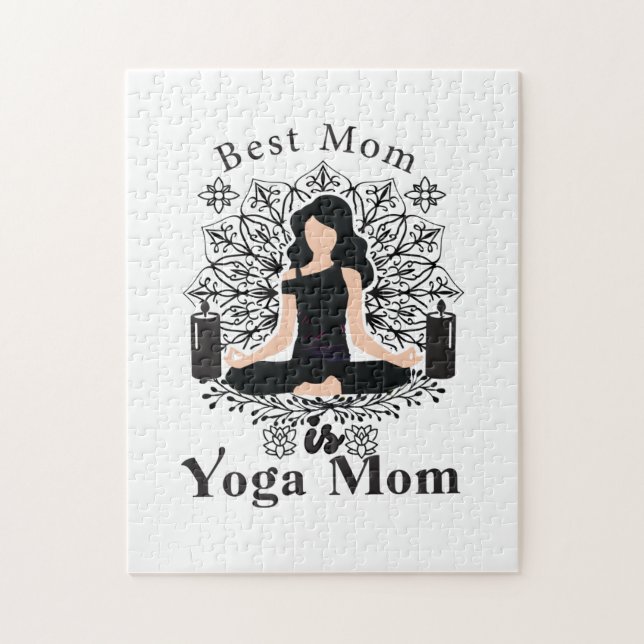 best mum is yoga mum jigsaw puzzle (Vertical)