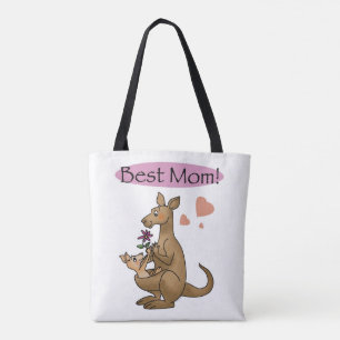 best mum (kangaroo) - mother's day tote bag