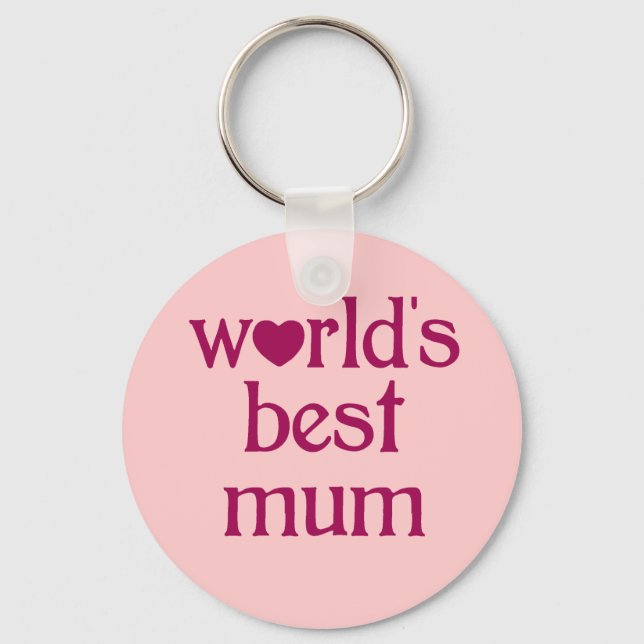Best Mum Key Ring (Front)