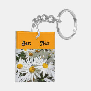 Best Mum keychains stocking stuffers Daisy Flowers