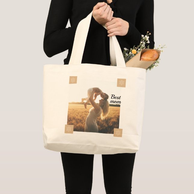 Best mum large tote bag (Front (Product))