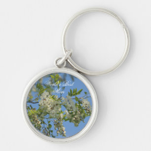 Best Mum Locust Blossoms Flower Keychain