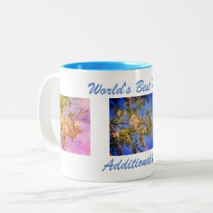Best Mum Locust Blossoms Personalised Two-Tone Coffee Mug