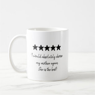 Best Mum Love 5 Star Review with Photo Coffee Mug