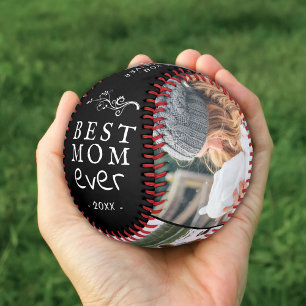Best Mum Modern Foliage 3 Custom Photos Mother Baseball