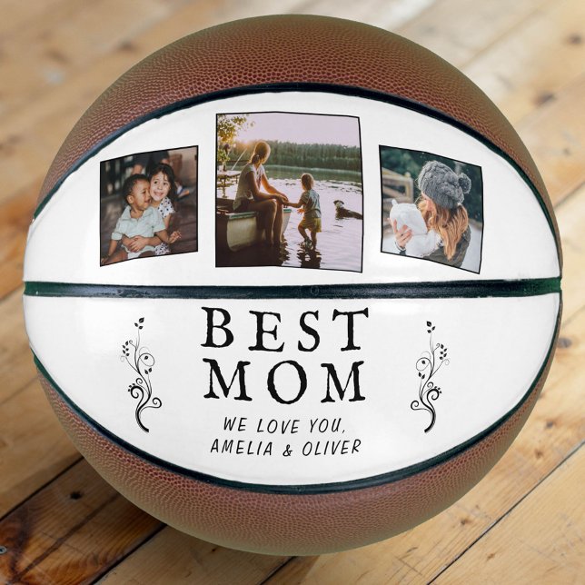 Best Mum Modern Foliage 3 Custom Photos Mother  Basketball (Creator Uploaded)
