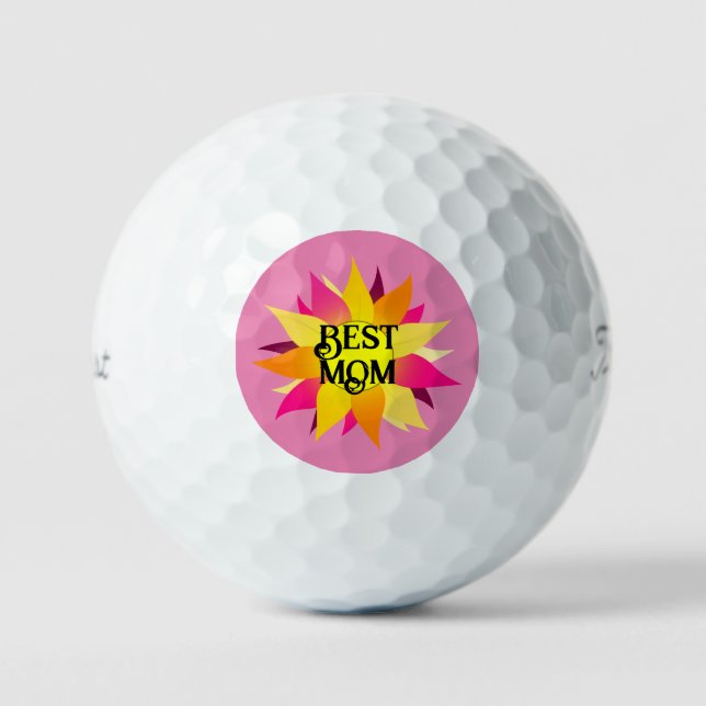Best Mum - Mothers Day Golf Ball (Front)