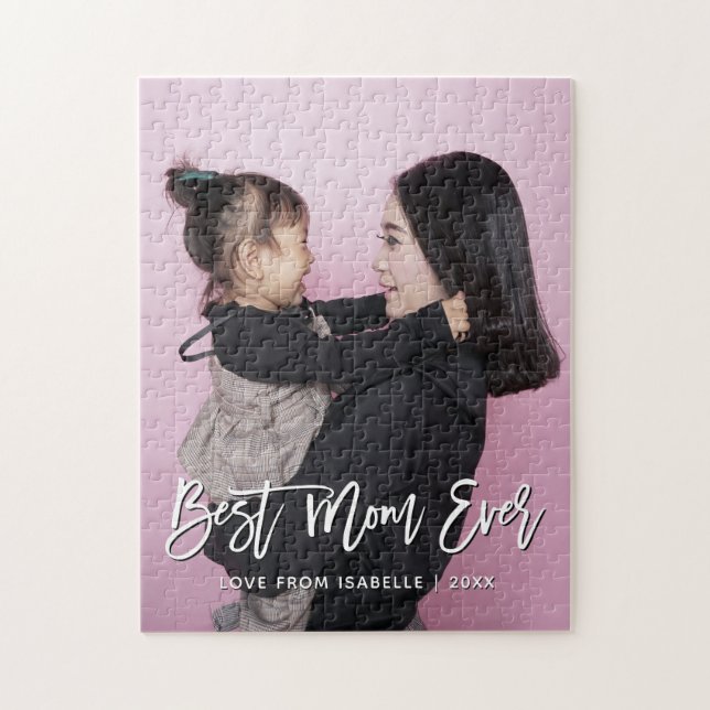 Best Mum Mother's Day Keepsake Personalised Photo Jigsaw Puzzle (Vertical)
