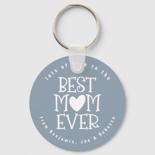 Best Mum Mum Ever Names Dusty Blue White Text Key Ring