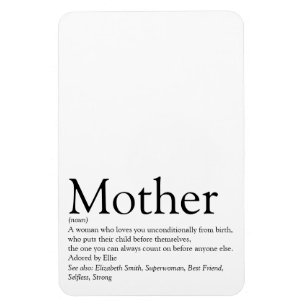 Best Mum, Mum, Mother Definition Magnet