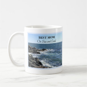 Best Mum On Sea and Land Blue Atlantic Ocean Cute Coffee Mug