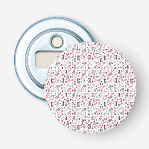 Best Mum Penguin Christmas pattern Bottle Opener