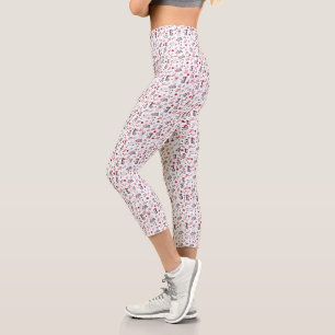 Best Mum Penguin Christmas pattern Capri Leggings