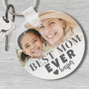 Best Mum Personalised Photo Key Ring