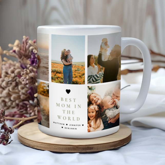 Best Mum Photo Collage Gift  Coffee Mug (Creator Uploaded)
