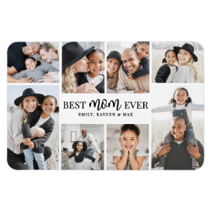 Best Mum Photo Collage Magnet