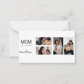 Best Mum Photo Collage Mug Card