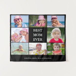 Best Mum Photo Collage  Tapestry