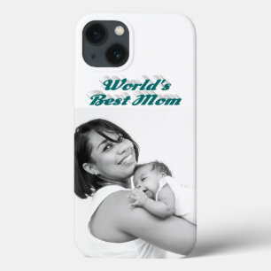 Best Mum photo green text iPhone 13 Case
