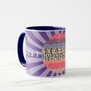 Best Mum Purple Floral Customise Mug