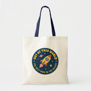 Best Mum Rocket Ship Mummy Birthday Mother's Day Tote Bag