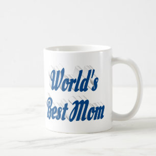 Best Mum sea blue half text Coffee Mug