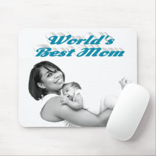 Best Mum sky blue photo Mouse Pad