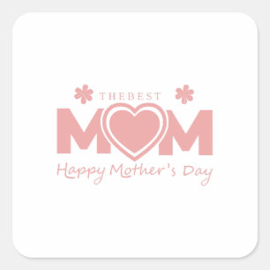 Best Mum Square Sticker