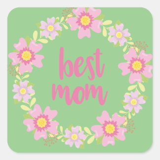 Best Mum      Square Sticker