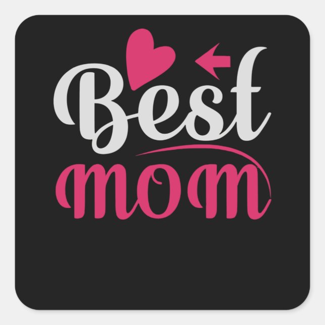 Best Mum Square Sticker (Front)