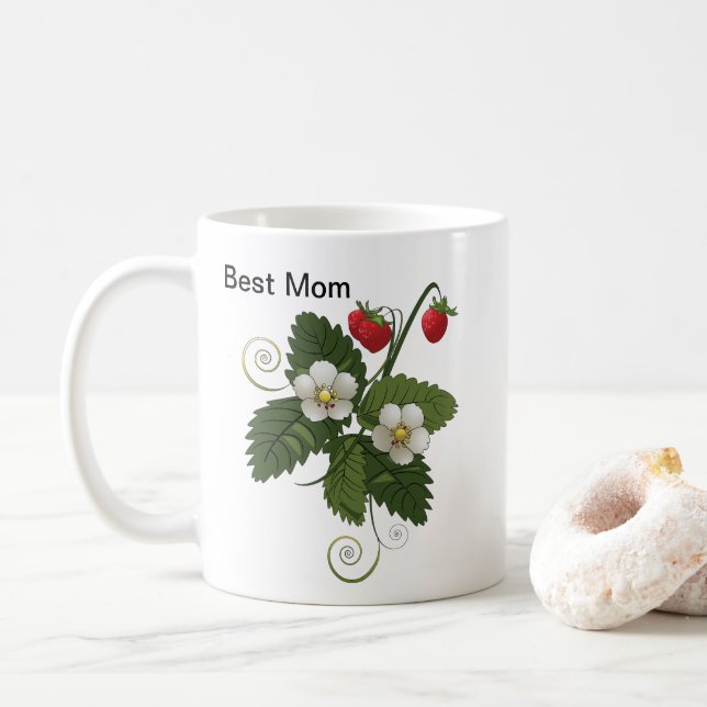 Best mum sweet roses coffee mug (With Donut)