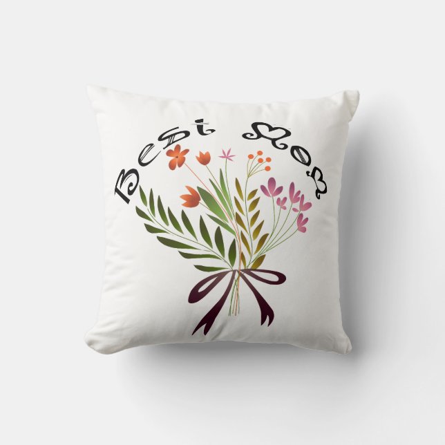 Best mum T-Shirt Cushion (Front)