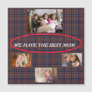 Best Mum Tartan Plaid Memory Collage