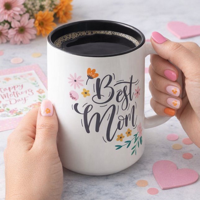 Best Mum Two-Tone Coffee Mug (Creator Uploaded)