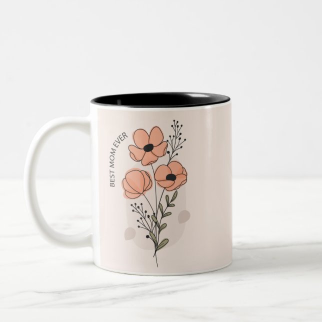 Best Mum Two-Tone Coffee Mug (Left)