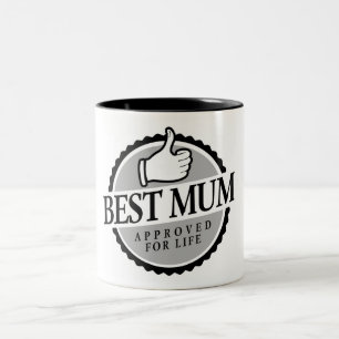 Best mum vintage Two-Tone coffee mug