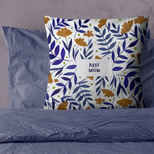 Best mum Yellow flower Magical Garden Mother's Day Cushion (Creator Uploaded)