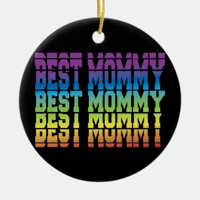 Best Mummy Ceramic Ornament (Front)