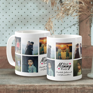Best Mummy Ever Custom Cute Mum Photo Collage  Coffee Mug