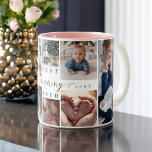 Best Mummy Ever | Mother's Day 8 Photo Collage Two-Tone Coffee Mug<br><div class="desc">Send a beautiful personalised mother's day gift to your mum that she'll cherish. Special personalised father's day family photo collage to display your special family photos and memories. Our design features a simple 8 photo collage grid design with "Best Mummy Ever" designed in a beautiful handwritten black script style &...</div>