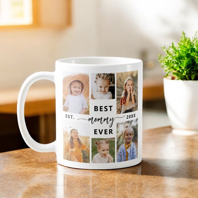Best Mummy Ever - Mother's Day Photo Collage Coffee Mug (Creator Uploaded)