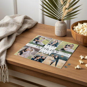 Best Mummy Ever Mum Script Heart Photo Collage Jigsaw Puzzle