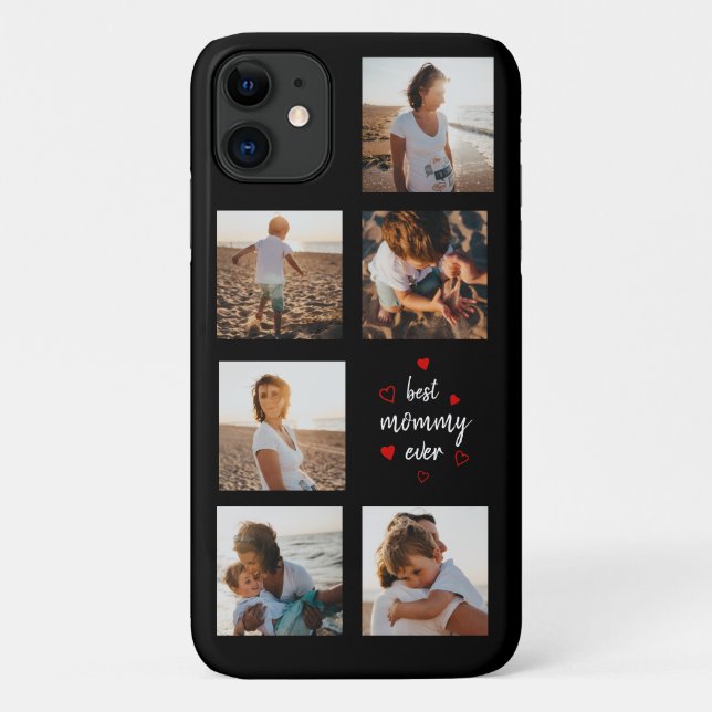 Best Mummy Ever Script Photo Collage Mother's Day Case-Mate iPhone Case (Back)