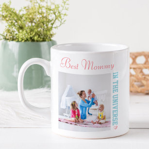 Best Mummy in the Universe - Two Square Photos Coffee Mug
