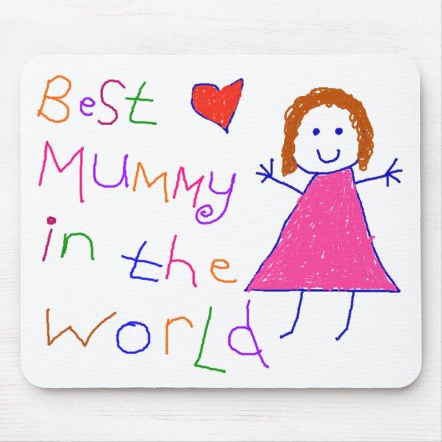 Best Mummy in World Mouse Pad (Front)