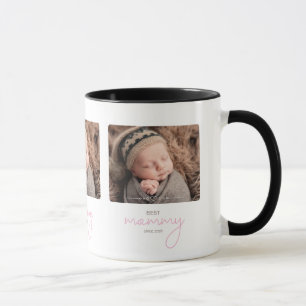Best Mummy Since Year Photo Script Font Heart Mug
