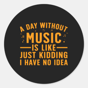 Best Music Teacher For Music Teacher School Classic Round Sticker