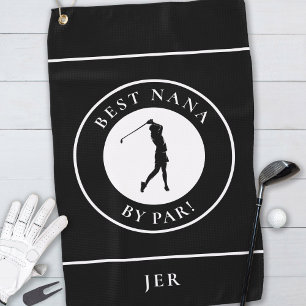 Best Nana By Par Golfer Monogram Golf Towel