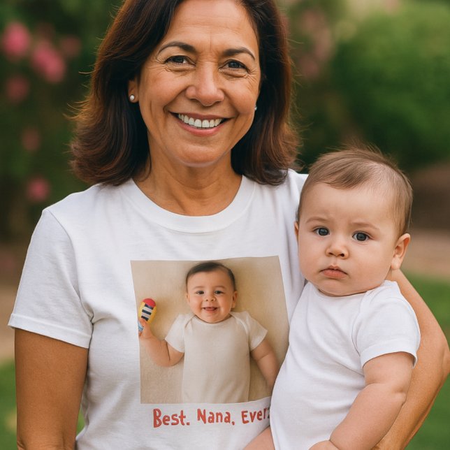 Best Nana Ever Custom Family Photo T-Shirt (Creator Uploaded)