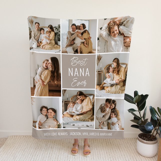 Best NANA Ever Custom Fleece Blanket (Creator Uploaded)